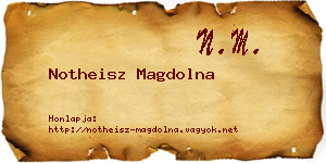Notheisz Magdolna névjegykártya